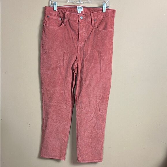 J. Crew Denim - J. Crew Women’s Size 32 Salmon Vintage Slim Straight Leg Corduroy Jeans